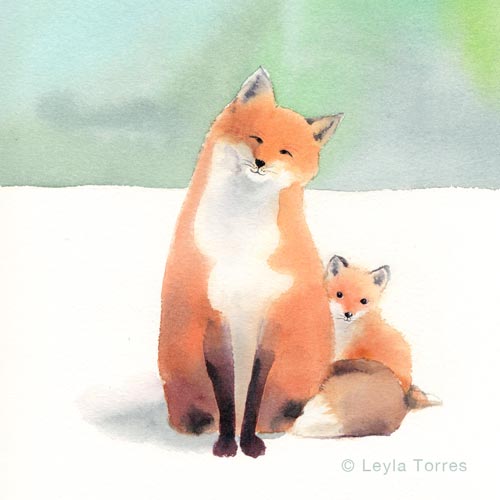 watercolor-fox-vixen