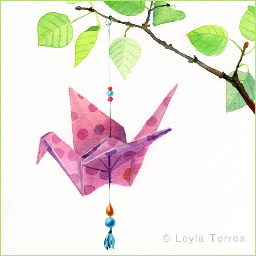 Watercolor-origami-crane-sq-500