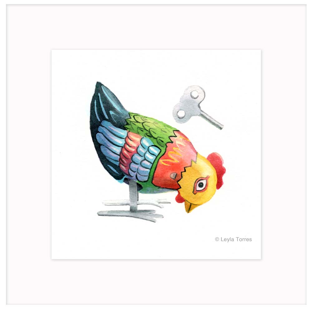 Wind-Up Hen:: Limited-Edition Print