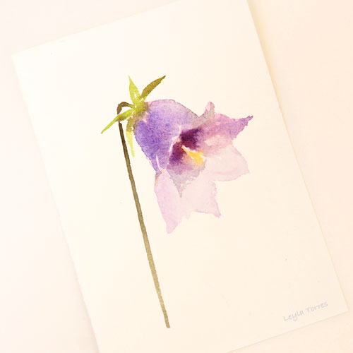 watercolor bluebell