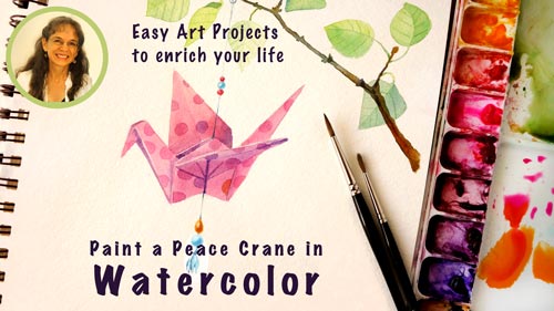 Watercolor Class: How to Paint an Origami Bird post image