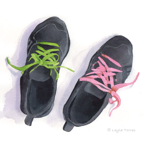 Go Ahead, Paint Your Ugly Sneakers in Watercolor! post image