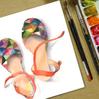 Thumbnail image for How to Paint Sandals in Watercolor