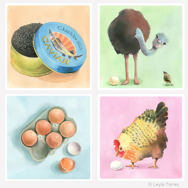 Illustrating a Carton of Chicken Eggs post image