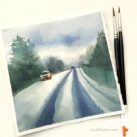 Thumbnail image for Painting a Winter Landscape in Watercolor