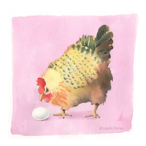 How to Paint a Hen in Watercolor post image